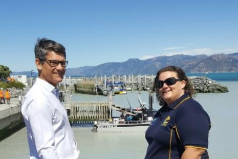 Chris Roberts and Lisa Bond Whalewatch Kaikoura