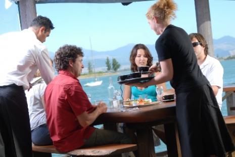 Dining out in Nelson.